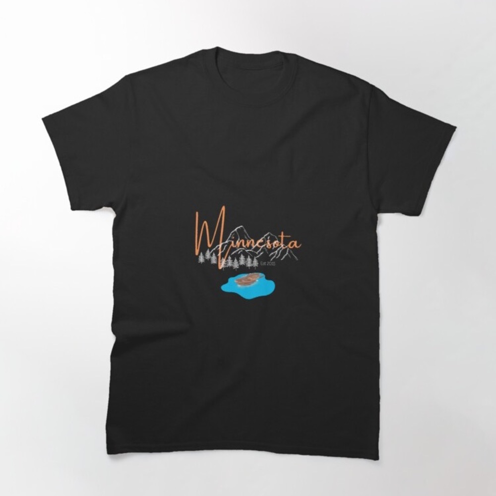 Minnesota mountains, lakes and earth t shirt